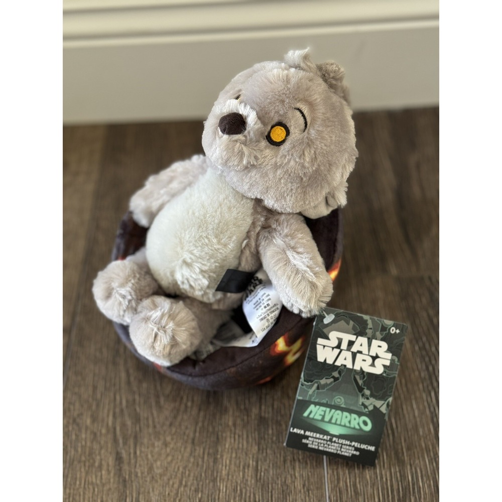 Lava Meerkat Plush 8 In – Star Wars Mandalorian NEW Disney Plush Navarro